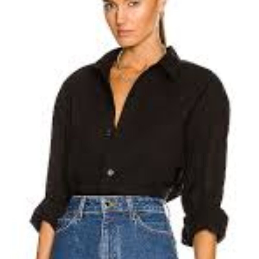 Citizens of Humanity Kayla Oversized Button Down Shirt | Black | XS